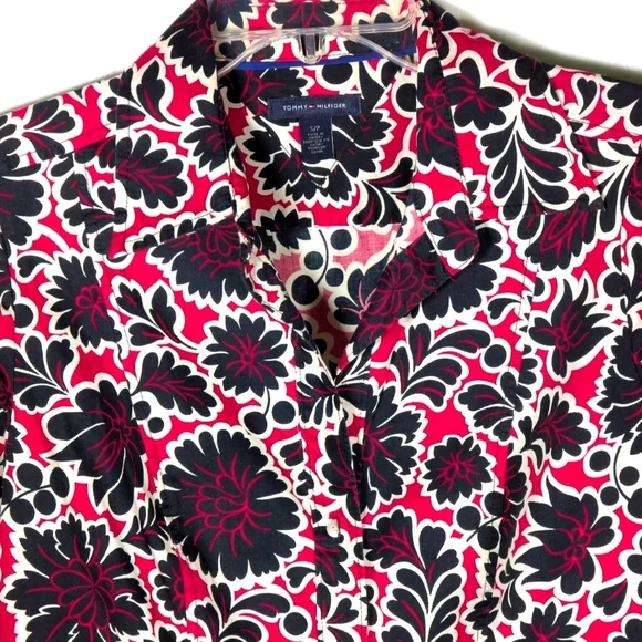 Tommy Hilfiger Floral Blouse Sz S - Picture 3 of 6